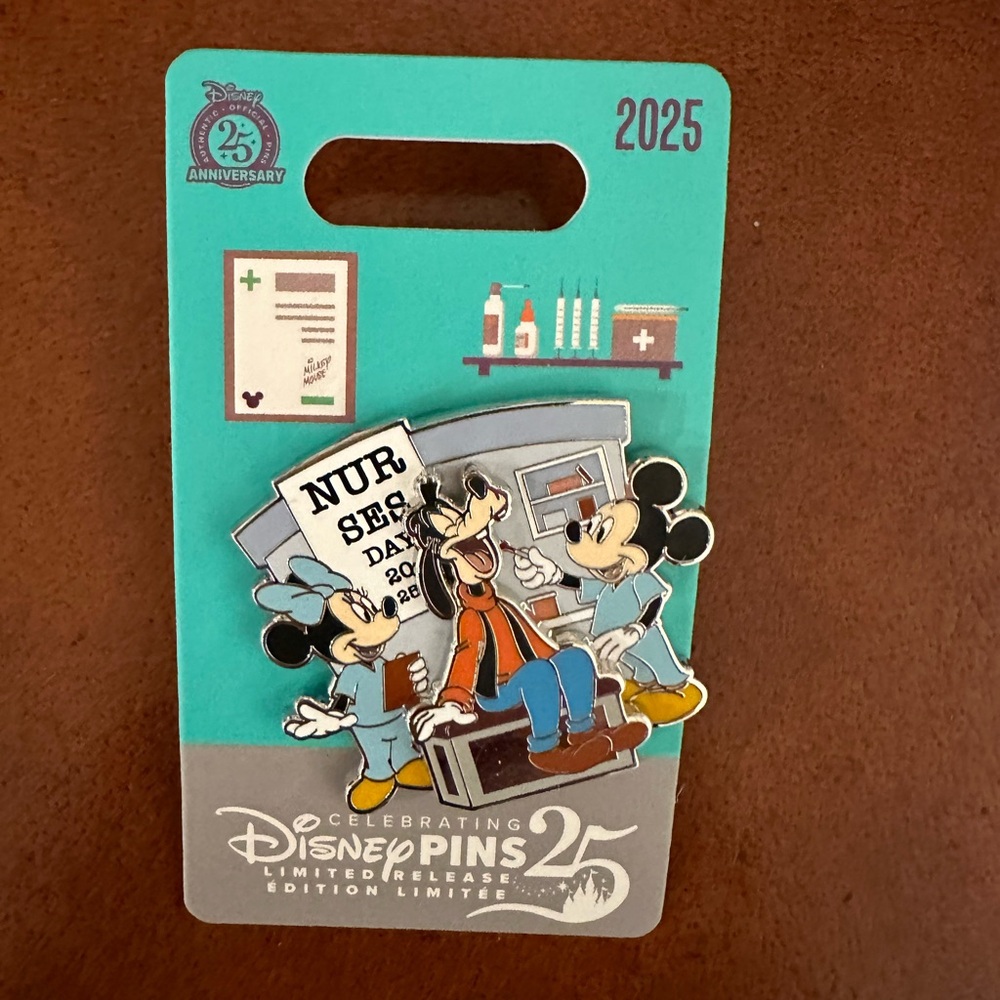 Sold Out! Disney 2025 Nurse Day Pin with Mickey and Goofy - Picture 1 of 1